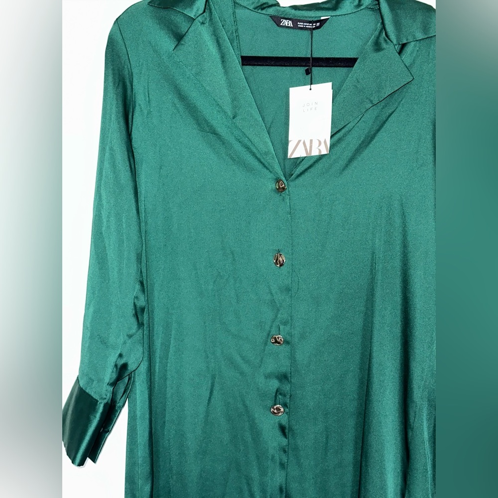 🖤 NWT Zara Button Dress - Picture 7 of 7
